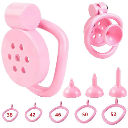 2026 Male Penis Chastity Cage Set Small Chastity Cage 5 Cock Rings With Urethral Sound Plug Penis Bondage Slave Man Sex Toy