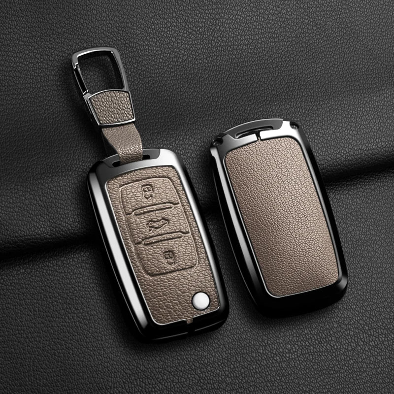 Zinc Alloy Car Key Case Car KeyChain Metal Key Shell For Volkswagen VW Polo Tiguan Golf 4 5 Jetta Beetle Scirocco Passat Shell