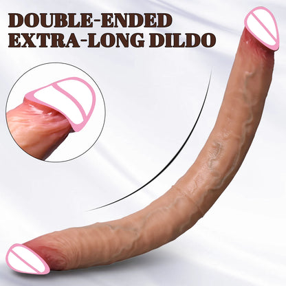 Double Ended Dildos Soft Silicone Long Dildo Penis Vaginal G-spot Massage Orgasm Dick Lesbian Masturbator Butt Plug Sex Toys 18