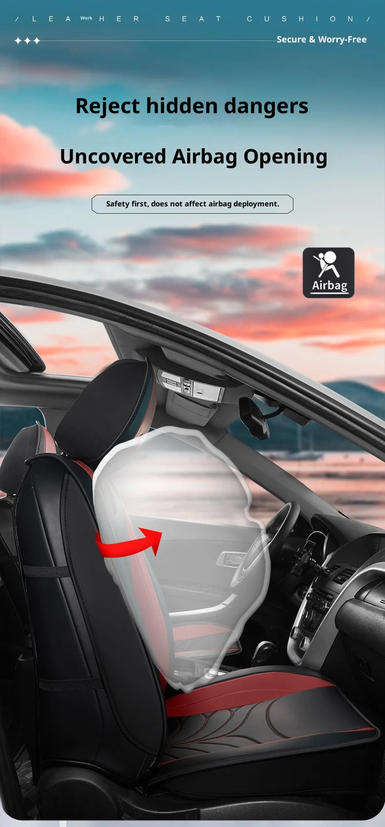 Five-seat universal car seat covers, available in multiple colors, durable and easy to install, suitable for most vehicles.