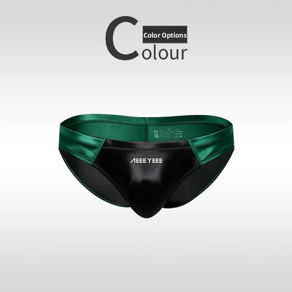 Low-Waist Sexy Men's  Underwear Smooth Satin Breathable Thin Summer Youth Ice Silk Sports Briefs Comfortable Underpants