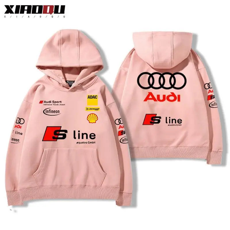 Audi Audi RS Performance Racing Peripheral Hooded Sweater Men's and Women's Tops Versatile Trendy Streetwear