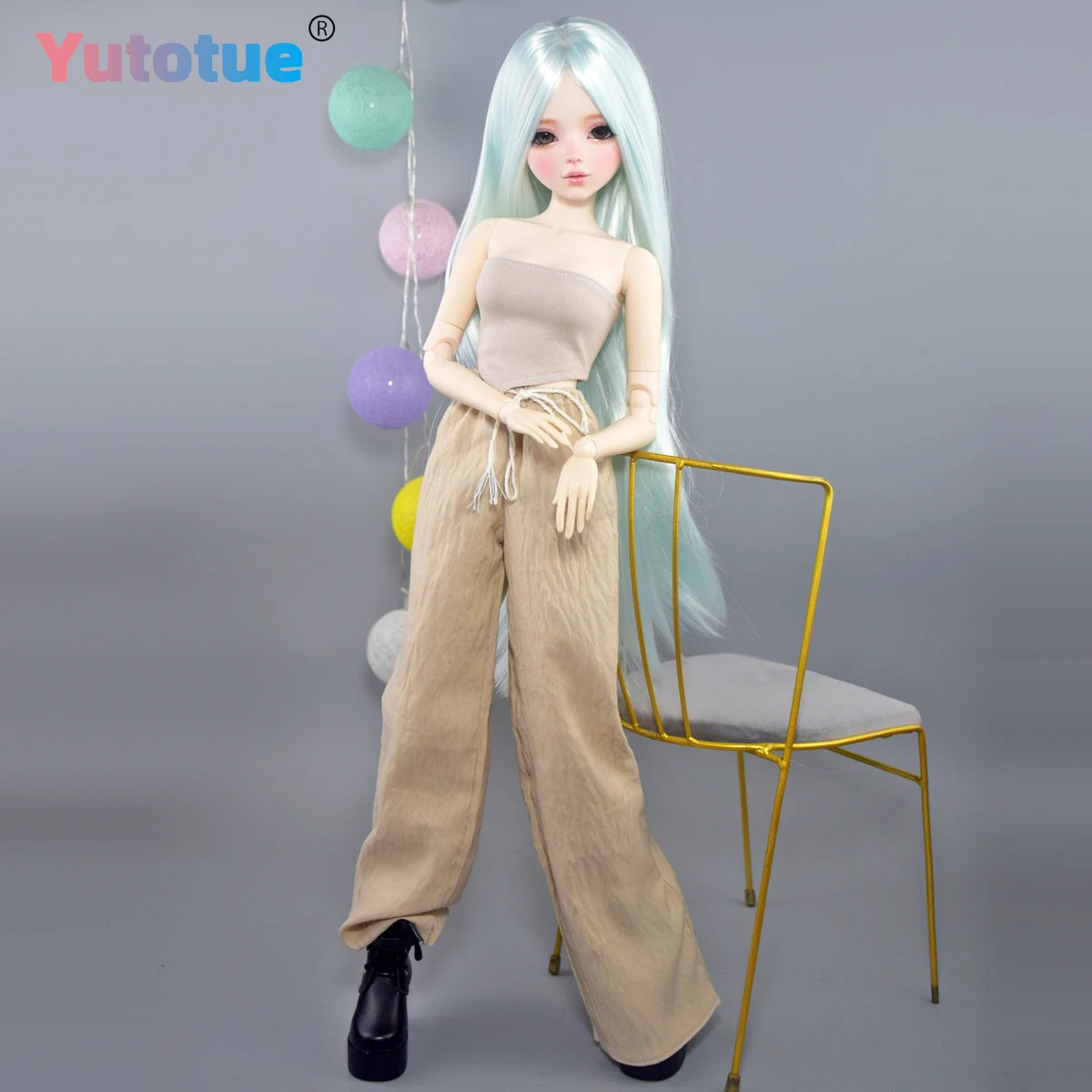 YUTOTUE 56cm Height Female Doll Handpainted Makeup Fashion Clothes Wig Full Set BJD Doll Toy Lifelike