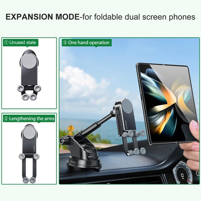 Eary for Z fold 7 6 5 Car Phone Holder Stand Mount Dashboard Suction Cup Bracket 360°Rotate for Samsung S26 S25 iPhone 17 Xiaomi
