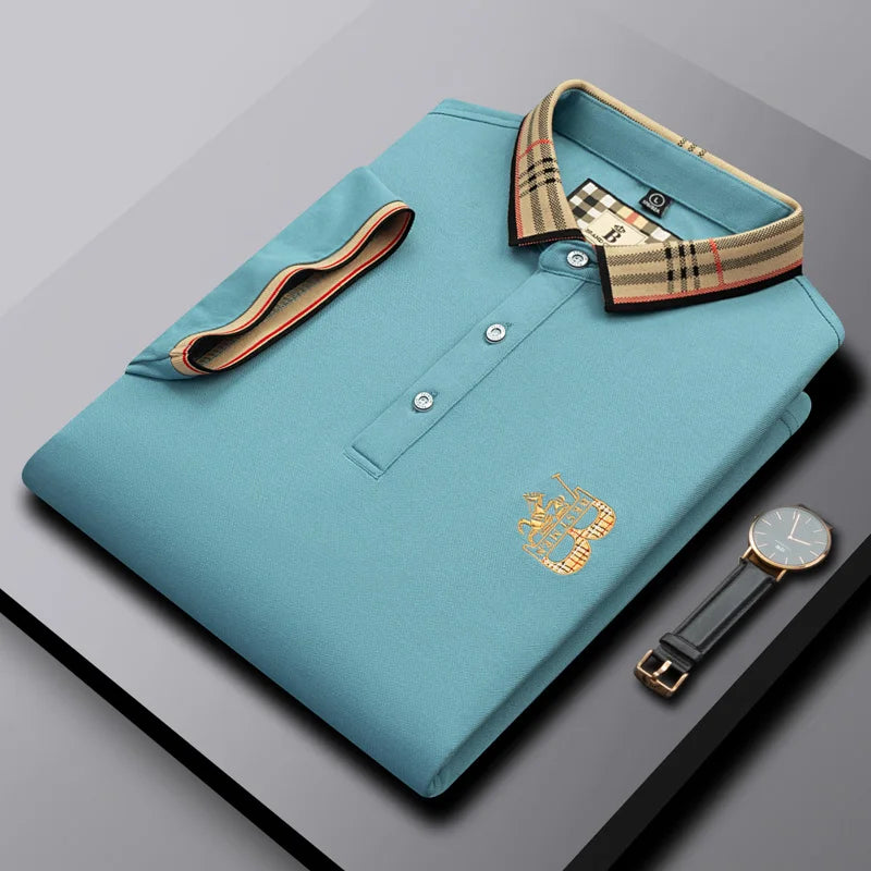 Exquisite Pony Embroidered Comfortable Polo Shirt Fashion Men's Brand Hot Selling Breathable Short Sleeves in the Summer of 2026