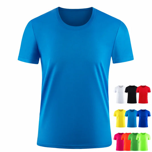 Quick-Drying Breathable Sports T Shirt Custom Logo Embroidery Printed Personal Group Design Photo Summer Men And Women Tops
