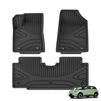 Smabee Left Drive for Geely Xingyuan/EX2 2025 2026 TPE 3D Car Floor Mats Cargo Liner Trunk Pad Black Waterproof Accessories