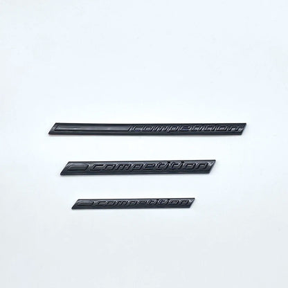 Car Trunk Emblem Badge Sticker Decals 3D ABS Glossy Black COMPETITION Logo Rear For M1 M3 M4 M5 M6 X1M X3M X4M X5M X6M