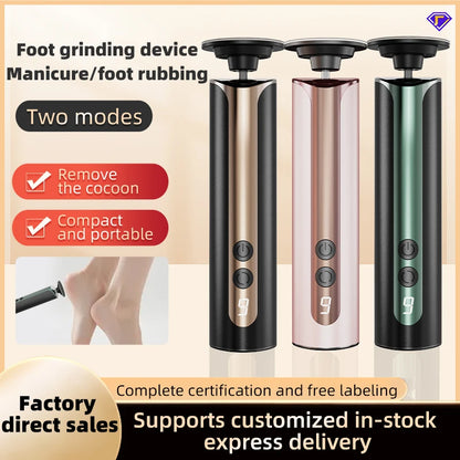 Aluminum Alloy Rechargeable Electric Callus Remover Cordless Foot File Sander for Dead Skin Care Pedicure Tool Home Use