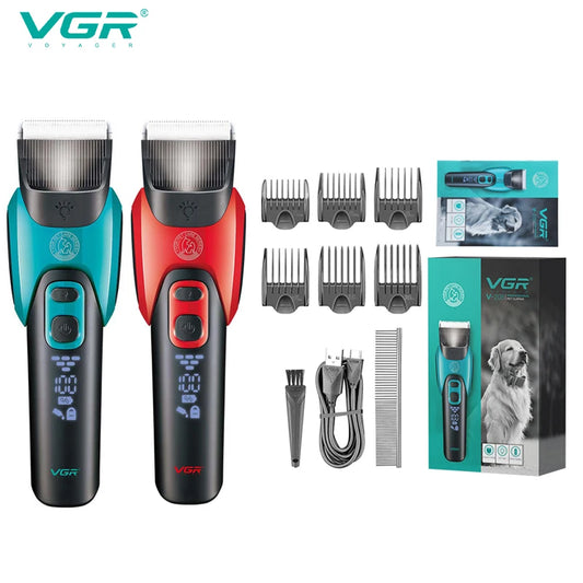 VGR 208 Pet Shaver Sharp Blade Deep Cleaning Hair Trimmer Safe and Reliable USB Pet Hair Removal Electric Push Cutting Razor