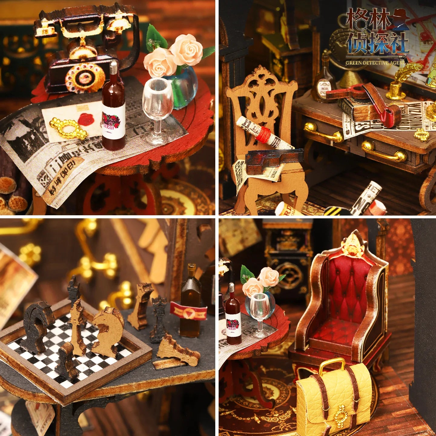 New Diy Doll Miniature House Kit Wooden Casa Dollhouse With Furniture Light Handmade Home Assembly Miniature Toys Birthday Gifts