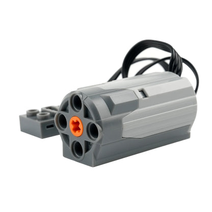 MOC Power Functions Train Car Set with AAA Battery Box & M Motor for Technical-Compatible Building Blocks DIY