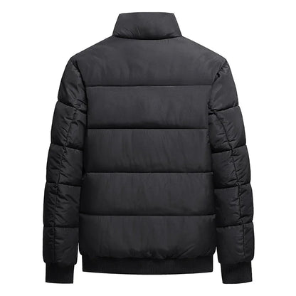 8XL Stand Collar Cotton Parkas Men Autumn Winter Thick Padding Baseball Collar Parkas Men Korean Fashion Outerwear Down Coat Man