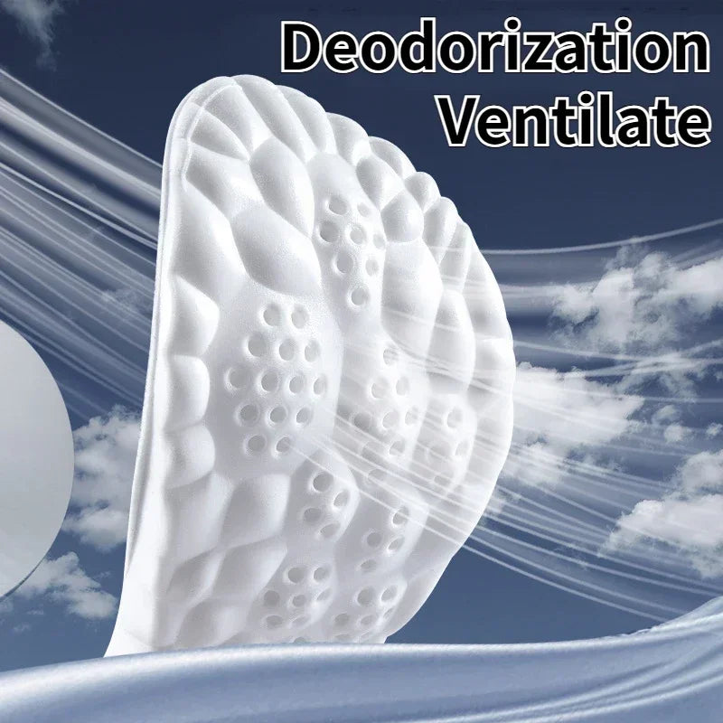 Upgrade Massage Sports Insoles Super Soft PU Insole for Feet Running Baskets Shoe Inserts Soles Arch Support Orthopedic Cushion