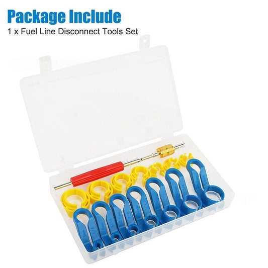 16-Piece Fuel Line Quick Disconnect Tool And A/C Heater Valve Core Remover Tool Set Car Repair Tools