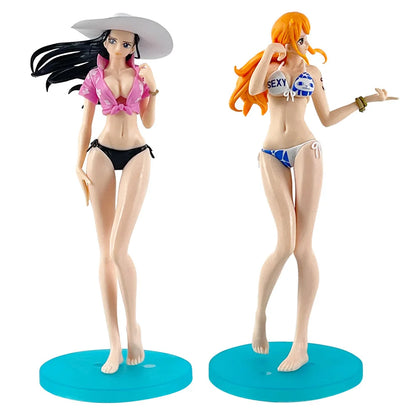 One Piece Anime Figure Nami Shirahoshi Nico Robin Nefertari D Vivi Action Model Pvc Statue Desktop Ornament Collection Toys Gift