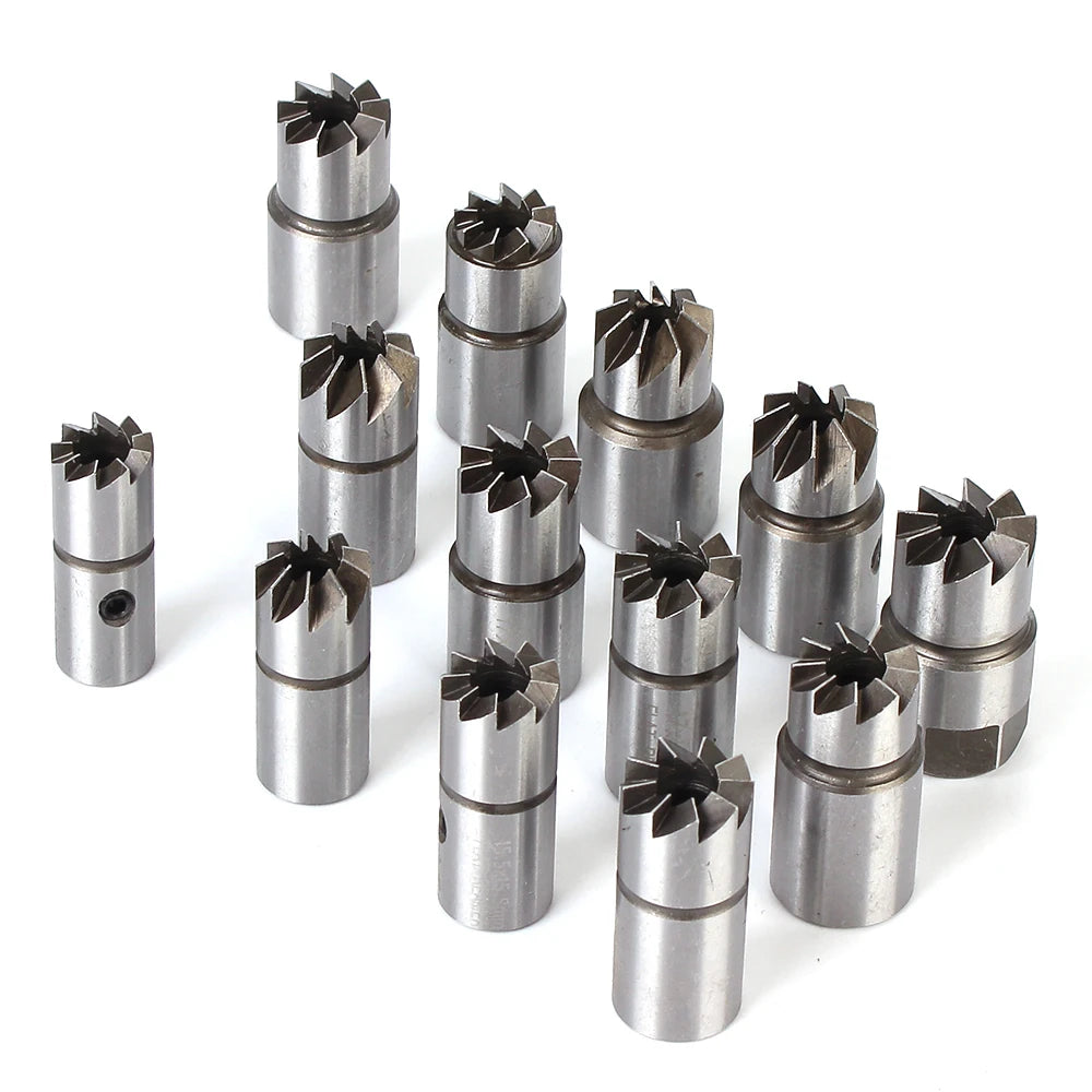Car Diesel Injector Seat Cutter Set Oil Nozzle Reamer Carbon Remover Clean Kit Auto Repair Tool Automotive Accessories Universal