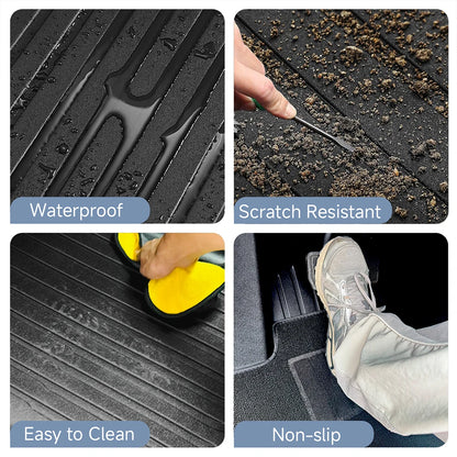 For Tesla Model Y Juniper 2026 Accessories TPE Floor Mats Cargo Liner Waterproof Trunk Mat for Tesla Model Y Juniper Accessories
