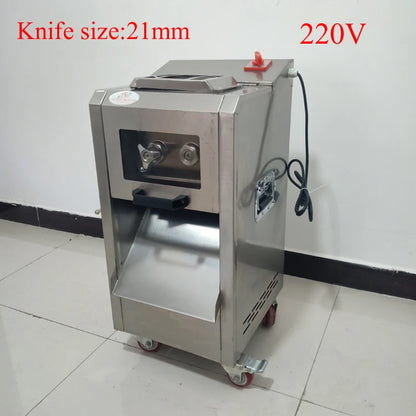 Electric Meat Cutter Machine Commercial Household Stainless Steel Automatic Meat Slicer Shred Dicing Machine 2200W