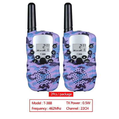 Kids Mini Walki Talki 2Pcs Celular Handheld Transceiver Phone Radio Interphone 3KM Toys Talkie Walkie Birthday Gift for Children