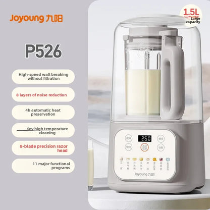 220V Joyoung Wall Breaking Blender, Household Multifunctional Fully Automatic Heating Low Noise Soy Milk Machine