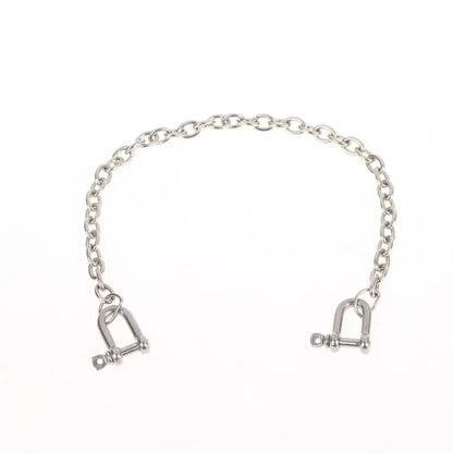 DIY Metal Tool Lock Elliptical Metal Ring Chain Bdsm Home Men's And Women's Slave Restraint Tool Parts Accessories Sex Products