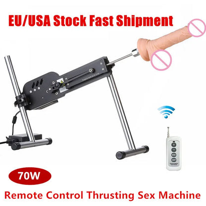 Love Machine With Thrusting Dildo Attachments Automatic Remote Control Adjustable Sex Toys For Adults Vagina Anal Masturbation