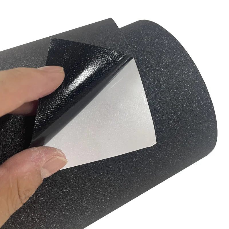 Matte Sparkle Frosted Sanding Glitter Black Vinyl Wrap Film Air Release Self Adhesive Decal Sticker Motorbike Car Wrapping