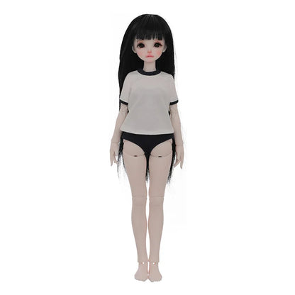 Shuga Fairy Mirai 1/5 BJD Doll Ruoguan Body Long Black Hair Swimmer Facial Features Of Juvenile Sense Resin Joint Doll