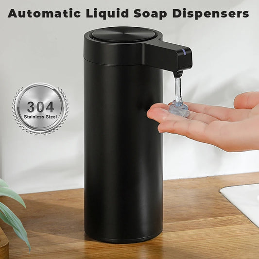 270ml Kitchen Soap Dispenser Automatic Sensor Hand Sanitizer Machine Intelligent Electric Body Wash Soap Dispenser 304 Stainl