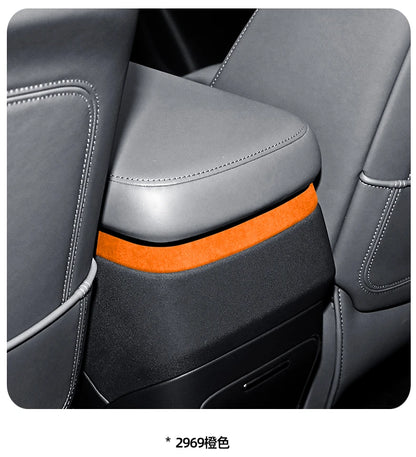 For ZEEKR 7X 2025 Super Suede Interior Accessory, Car Central Control Sliding Cover Panel Steering Wheel Decal Air Outlet Trim