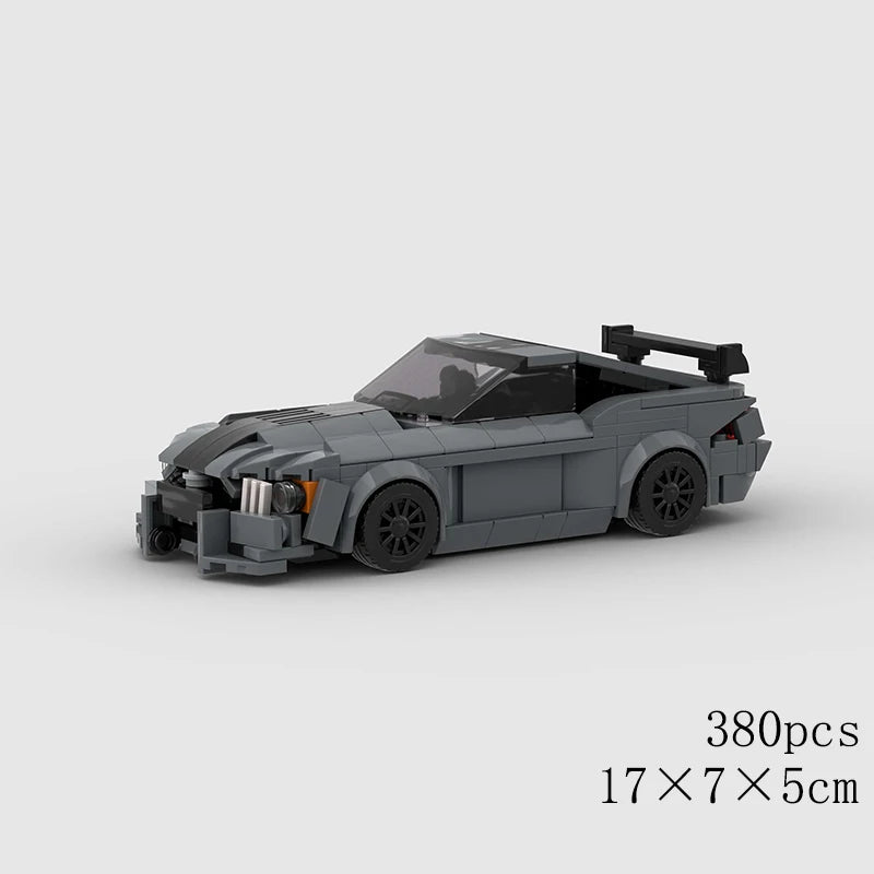 Classical Car Speed MOC SUV Racing Police Model Building Bricks Roadster Vehicle City Super Race Blocks Technical Christmas gift