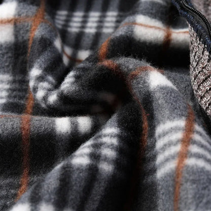 Autumn Winter Warm Cardigan Men Fleece Sweaters Full Zip Jackets Slim Fit Luxury Brand Knitted Sweater Coat American Jersey