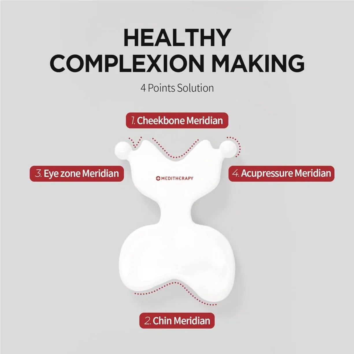 MEDITHERAPY Lift-me Guasha Board Ceramic Gua Sha Face Massage Tool Korean Facial Guasha Board Face Lift Muscle Relief Massager