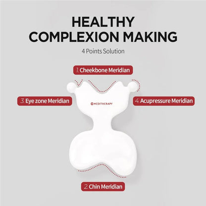 MEDITHERAPY Lift-me Guasha Board Ceramic Gua Sha Face Massage Tool Korean Facial Guasha Board Face Lift Muscle Relief Massager
