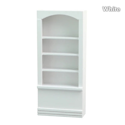 1:12 Dollhouse Miniature Bookcase Showcase Storage Cabinet Locker Display Cabinet Home Furniture Model Toy DollHouse Accessory