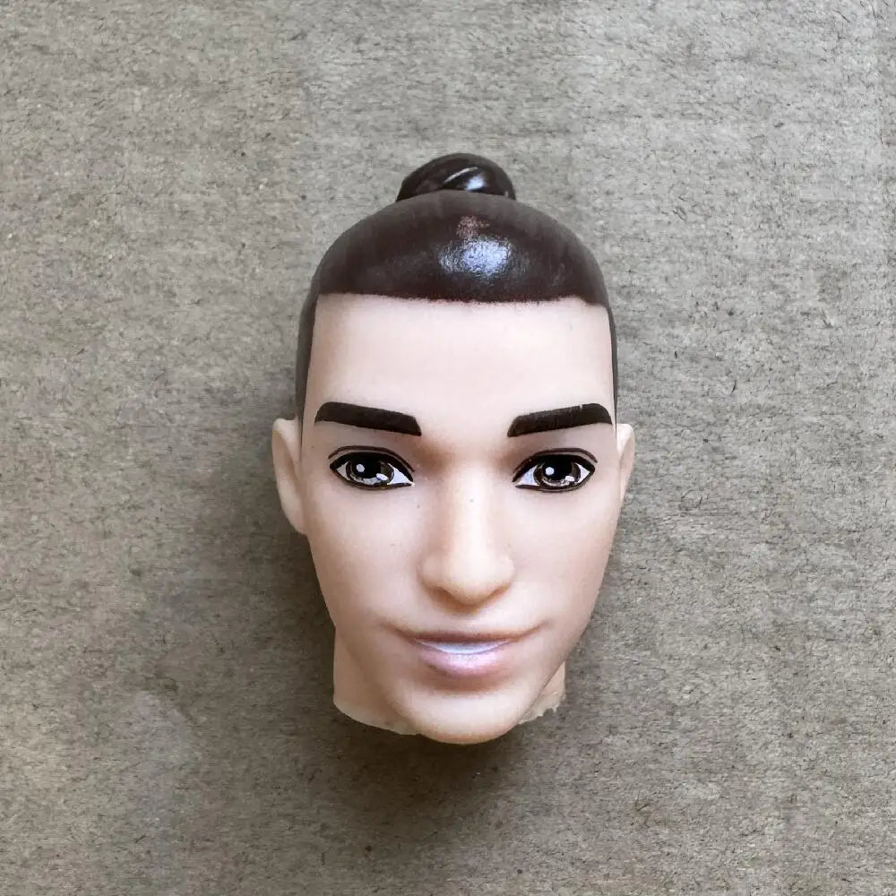 1/6 Vintage Doll Heads Mermaid Racer Super Model Princess For 30cm Solid Male Female Children Playing Birthday Gifts