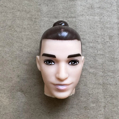 1/6 Vintage Doll Heads Mermaid Racer Super Model Princess For 30cm Solid Male Female Children Playing Birthday Gifts