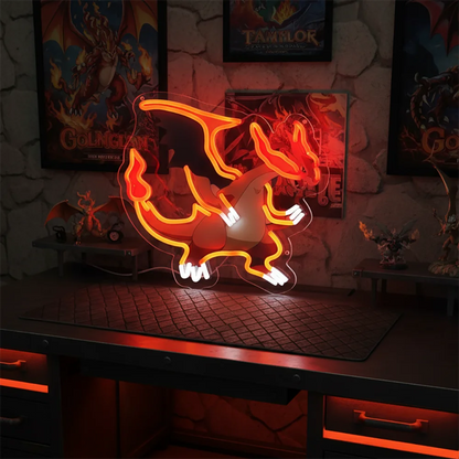 Custom Pokemon Pikachu Acrylic Neon LED Light Animes Artwork for Home Festival Party Salon Bar Hotel Business Shop,Etc.