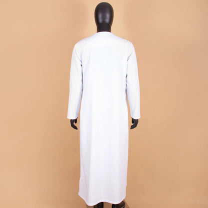 Muslim Clothing for Men Jubba Thobe with Long Sleeves and Round Neck Plus Size Islamic Clothing Muslim Dress AFRIPRIDE A2014001
