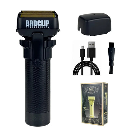 BRDCLIP 430 Handle Professional 3 Foil Electric Shaver LED Display 7500RPM Clipper Speed Adjustment Salon Hair Trimmer for Men