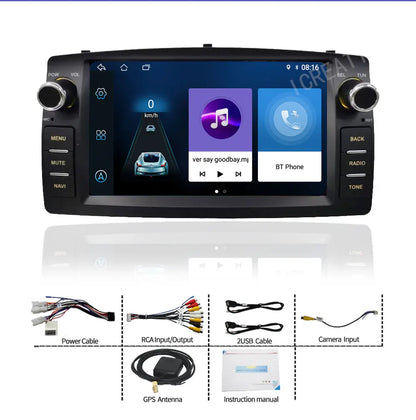 Car Radio Android For Toyota Corolla E120 2003-2006 BYD F3 Carplay Multimedia 7'' Player 2Din Autoaudio Head Unit Navigation GPS