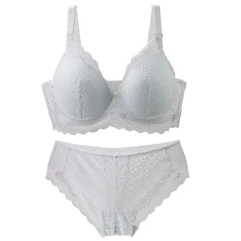 2024 New Black White Grey Red Blue Beige Bra Sets 34/75 36/80 38/85 40/90 42/95 44/100 BCDE Underwear For Women Lingerie