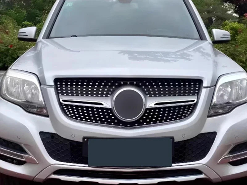 2013 To 2015 for Mercedes-Benz GLK Class X204 GLK260 GLK300 GLK350 Front Bumper Grille Racing Grill Hood Mesh Diamond Style Grid