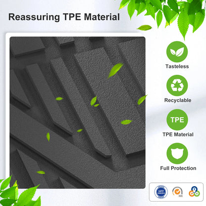 Left Drive for BYD ATTO2 EV/Yuan UP 2024-2025 Car Floor Mats Cargo Liner Trunk Pad TPE 3D Foot Mat Waterproof BLACK