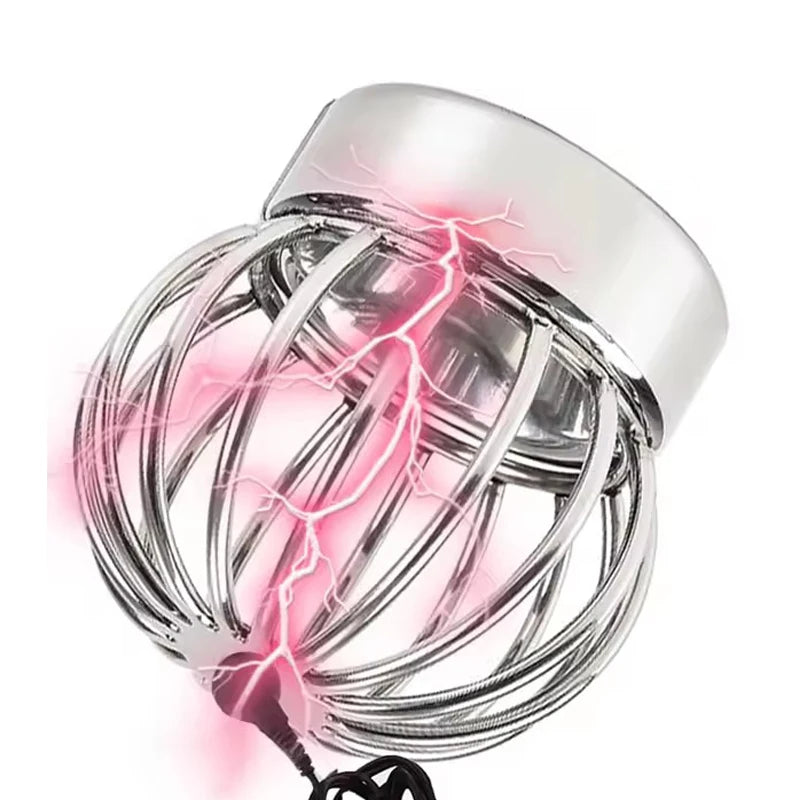 Electric Shock Penis Ring Ball Stretcher Scrotum Lock Metal Penis Cock Ring Heavy Pendant Weight Bondage Stainless Steel Sex Toy
