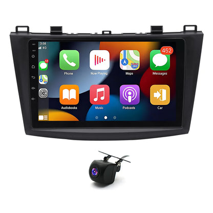 For Carplay Stereo Multimedia For 2009 - 2013 Mazda 3 Android 13 car navigation 9-inch built-in Carplay Android auto AHD camera