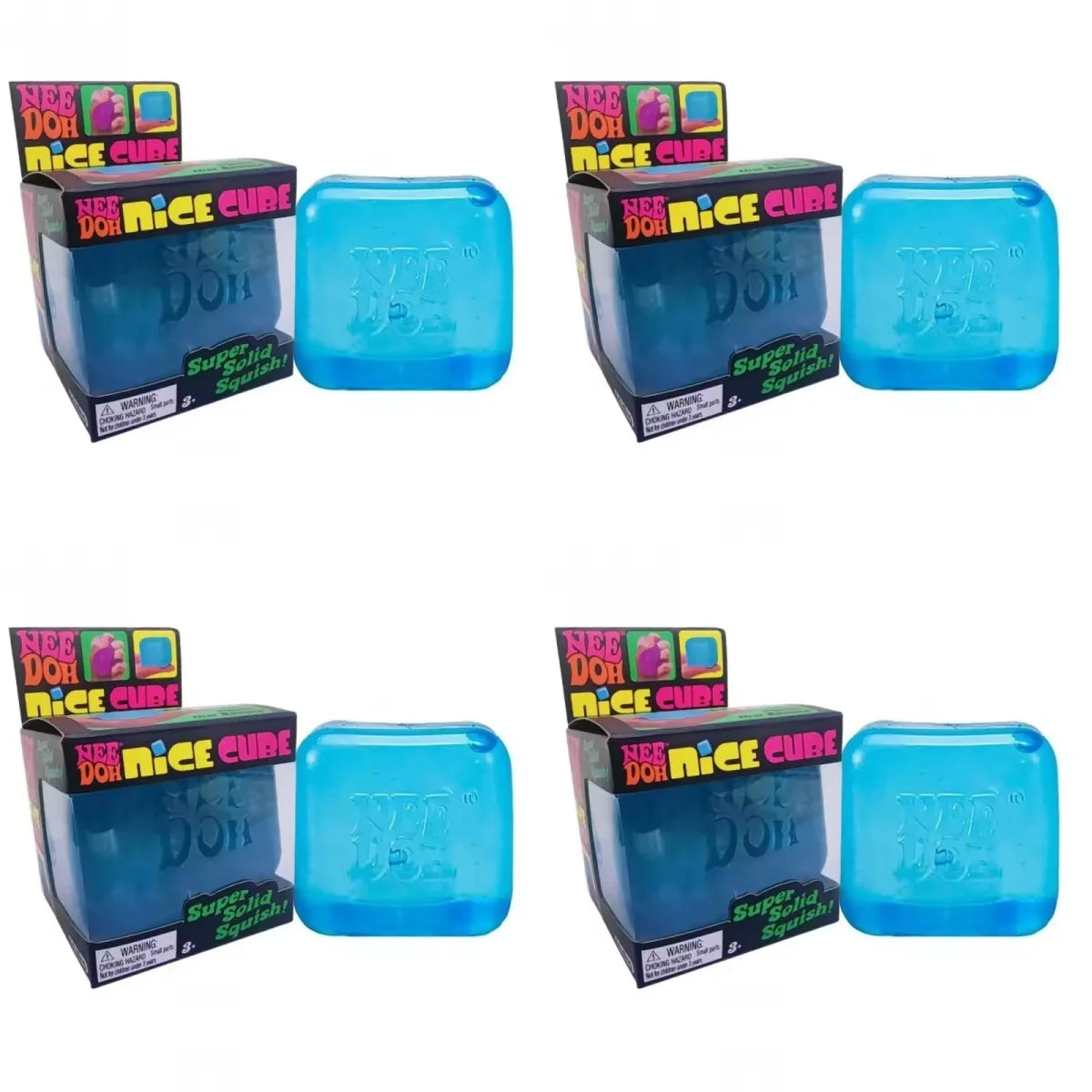 .Trending Nee Doh Jellyfish & Cube Squish Toy, Soft Jelly Squeeze Stress Relief Fidget Toy, Sensory NeeDoh for Kids & Adults