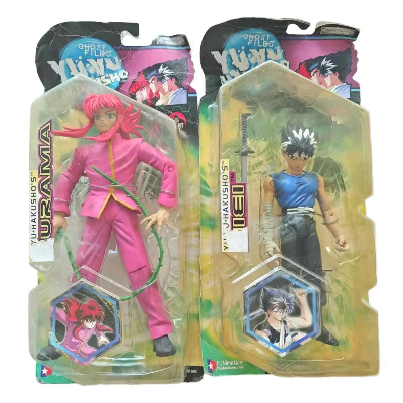 Yu Yu Hakusho Kurama and Hiei 2003 Action Figure Jakks Pacific With Whip  Rare Collector’s Figure The box is slightly yellowed