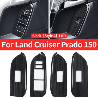 For 2010-2021 Toyota Land Cruiser Prado 150 Interior Modification Accessories Glass Button Panel FJ150 J15 Car Door Handle